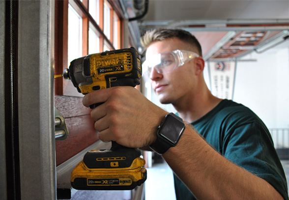 Precision Overhead Garage Door Repair New Jersey Fix Broken Garage Doors Same Day [ 406 x 588 Pixel ]